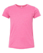 BELLA + CANVAS Youth Triblend Tee - Charity Pink Triblend