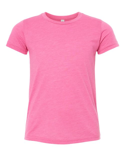 BELLA + CANVAS Youth Triblend Tee - Charity Pink Triblend