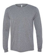 BELLA + CANVAS Unisex Triblend Long Sleeve Tee (Part 1 of 2) - Grey Triblend