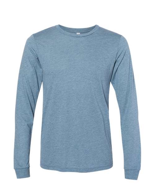 BELLA + CANVAS Unisex Triblend Long Sleeve Tee (Part 1 of 2) - Denim Triblend
