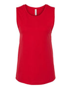 BELLA + CANVAS Women's Jersey Muscle Tank - Red