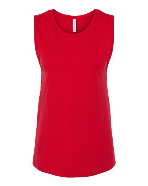 BELLA + CANVAS Women's Jersey Muscle Tank - Red