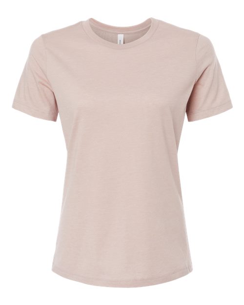 BELLA + CANVAS Women’s Relaxed Fit Heather CVC Tee (Part 1 of 2) - Heather Pink Gravel