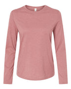 BELLA + CANVAS Women’s Jersey Long Sleeve Tee - Heather Mauve