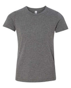 BELLA + CANVAS Youth CVC Jersey Tee (Part 1 of 2) - Deep Heather