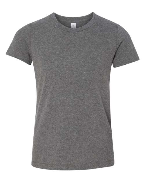 BELLA + CANVAS Youth CVC Jersey Tee (Part 1 of 2) - Deep Heather