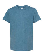 BELLA + CANVAS Youth CVC Jersey Tee (Part 1 of 2) - Heather Deep Teal