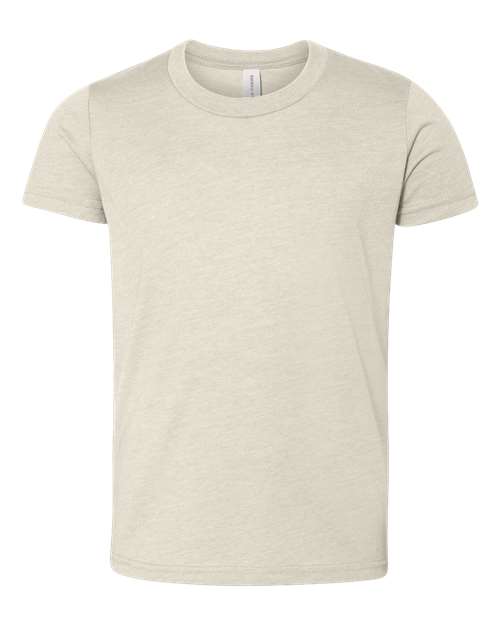 BELLA + CANVAS Youth CVC Jersey Tee (Part 1 of 2) - Heather Dust