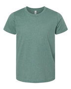 BELLA + CANVAS Youth CVC Jersey Tee (Part 1 of 2) - Heather Dusty Blue