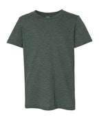 BELLA + CANVAS Youth CVC Jersey Tee (Part 1 of 2) - Heather Forest