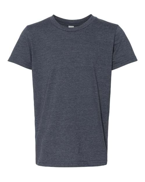 BELLA + CANVAS Youth CVC Jersey Tee (Part 1 of 2) - Heather Navy