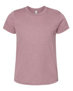 BELLA + CANVAS Youth CVC Jersey Tee (Part 1 of 2) - Heather Orchid