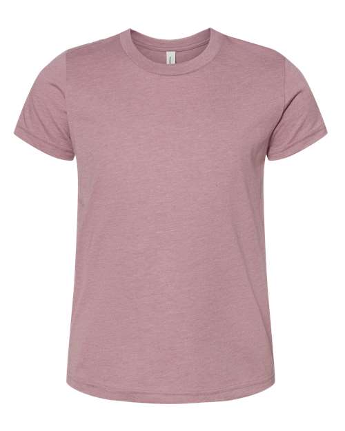 BELLA + CANVAS Youth CVC Jersey Tee (Part 1 of 2) - Heather Orchid