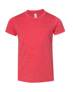 BELLA + CANVAS Youth CVC Jersey Tee (Part 1 of 2) - Heather Red