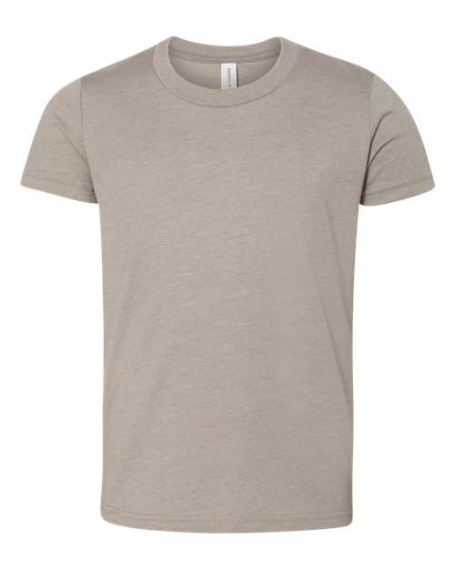 BELLA + CANVAS Youth CVC Jersey Tee (Part 1 of 2) - Heather Stone