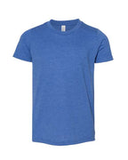 BELLA + CANVAS Youth CVC Jersey Tee (Part 2 of 2) - Heather True Royal