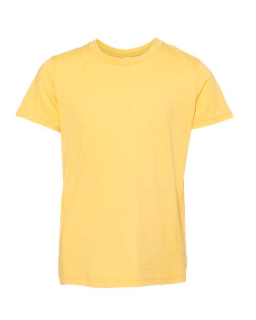 BELLA + CANVAS Youth CVC Jersey Tee (Part 2 of 2) - Heather Yellow Gold