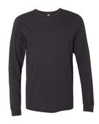 BELLA + CANVAS Heather CVC Long Sleeve Tee (Part 1 of 3) - Black Heather