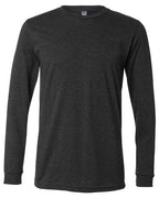 BELLA + CANVAS Heather CVC Long Sleeve Tee (Part 1 of 3) - Dark Grey Heather