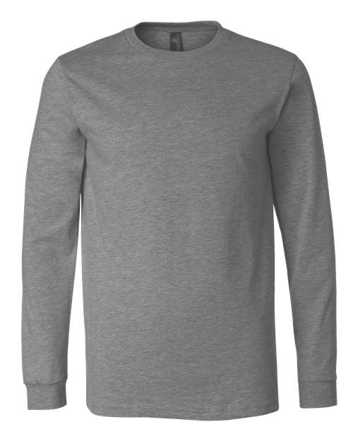 BELLA + CANVAS Heather CVC Long Sleeve Tee (Part 1 of 3) - Deep Heather