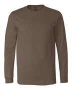 BELLA + CANVAS Heather CVC Long Sleeve Tee (Part 1 of 3) - Heather Brown