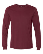 BELLA + CANVAS Heather CVC Long Sleeve Tee (Part 1 of 3) - Heather Cardinal
