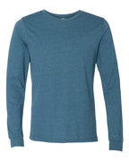 BELLA + CANVAS Heather CVC Long Sleeve Tee (Part 1 of 3) - Heather Deep Teal