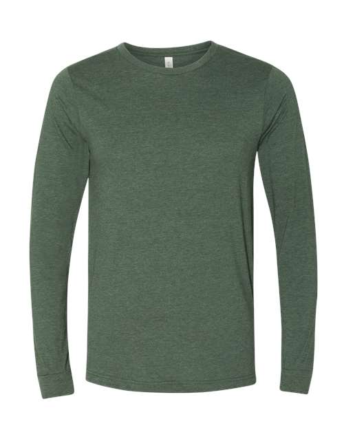BELLA + CANVAS Heather CVC Long Sleeve Tee (Part 1 of 3) - Heather Forest