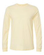 BELLA + CANVAS Heather CVC Long Sleeve Tee (Part 1 of 3) - Heather French Vanilla