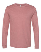 BELLA + CANVAS Heather CVC Long Sleeve Tee (Part 2 of 3) - Heather Mauve