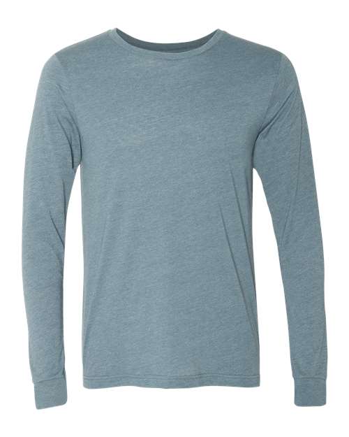 BELLA + CANVAS Heather CVC Long Sleeve Tee (Part 2 of 3) - Heather Slate