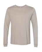 BELLA + CANVAS Heather CVC Long Sleeve Tee (Part 2 of 3) - Heather Stone