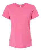 BELLA + CANVAS Women’s Relaxed Fit Triblend Tee - Charity Pink Triblend