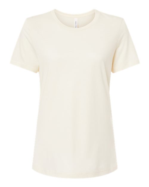 BELLA + CANVAS Women’s Relaxed Fit Triblend Tee - Solid Natural Triblend