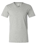 BELLA + CANVAS Unisex Heather CVC V-Neck Tee - Athletic Heather