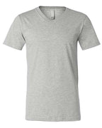 BELLA + CANVAS Unisex Heather CVC V-Neck Tee - Athletic Heather