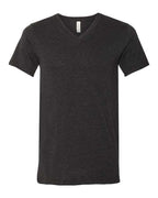 BELLA + CANVAS Unisex Heather CVC V-Neck Tee - Black Heather