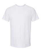 BELLA + CANVAS Men's Heather CVC Raglan Tee - Solid White Blend