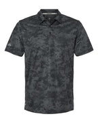 Adidas Men's All Over Camo Print Polo - Grey Six