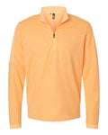 Adidas Men's 3-Stripes Quarter-Zip Sweater Pullover - Acid Orange Melange