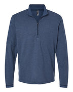 Adidas Men's 3-Stripes Quarter-Zip Sweater Pullover - Collegiate Navy Melange