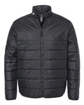 Adidas Men's 3-Stripes Puffer Full-Zip Jacket - Black