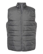 Adidas Men's Puffer Full-Zip Vest - Grey Five