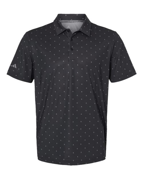 Adidas Men's Ultimate365 Pine Tree Polo - Black/ Grey Three