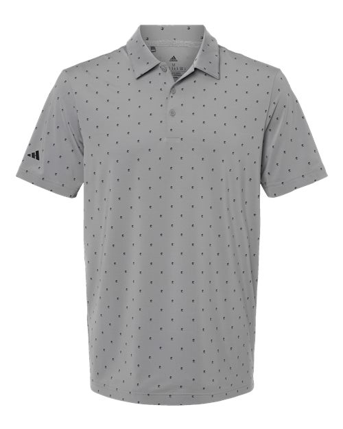 Adidas Men's Ultimate365 Pine Tree Polo - Grey Three/ Black