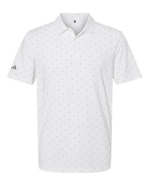 Adidas Men's Ultimate365 Pine Tree Polo - White/ Grey Three