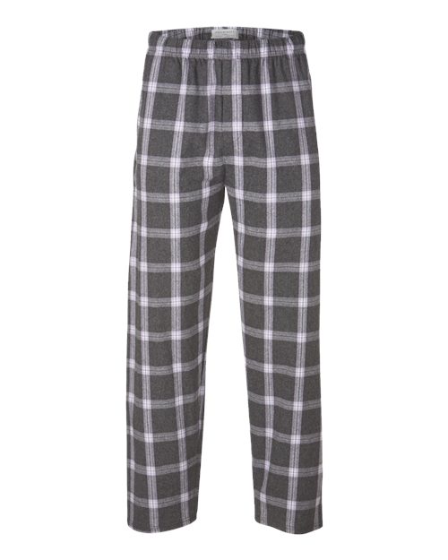 Boxercraft Men's Harley Flannel Pants (Part 1 of 5) - Charcoal Lavender Tomboy Plaid