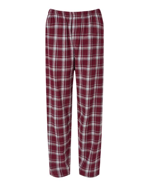 Boxercraft Men's Harley Flannel Pants (Part 2 of 5) - Heritage Maroon Plaid