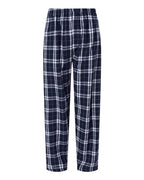 Boxercraft Men's Harley Flannel Pants (Part 3 of 5) - Navy/ Silver Plaid