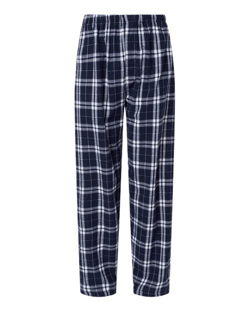 Boxercraft Men's Harley Flannel Pants (Part 3 of 5) - Navy/ Silver Plaid